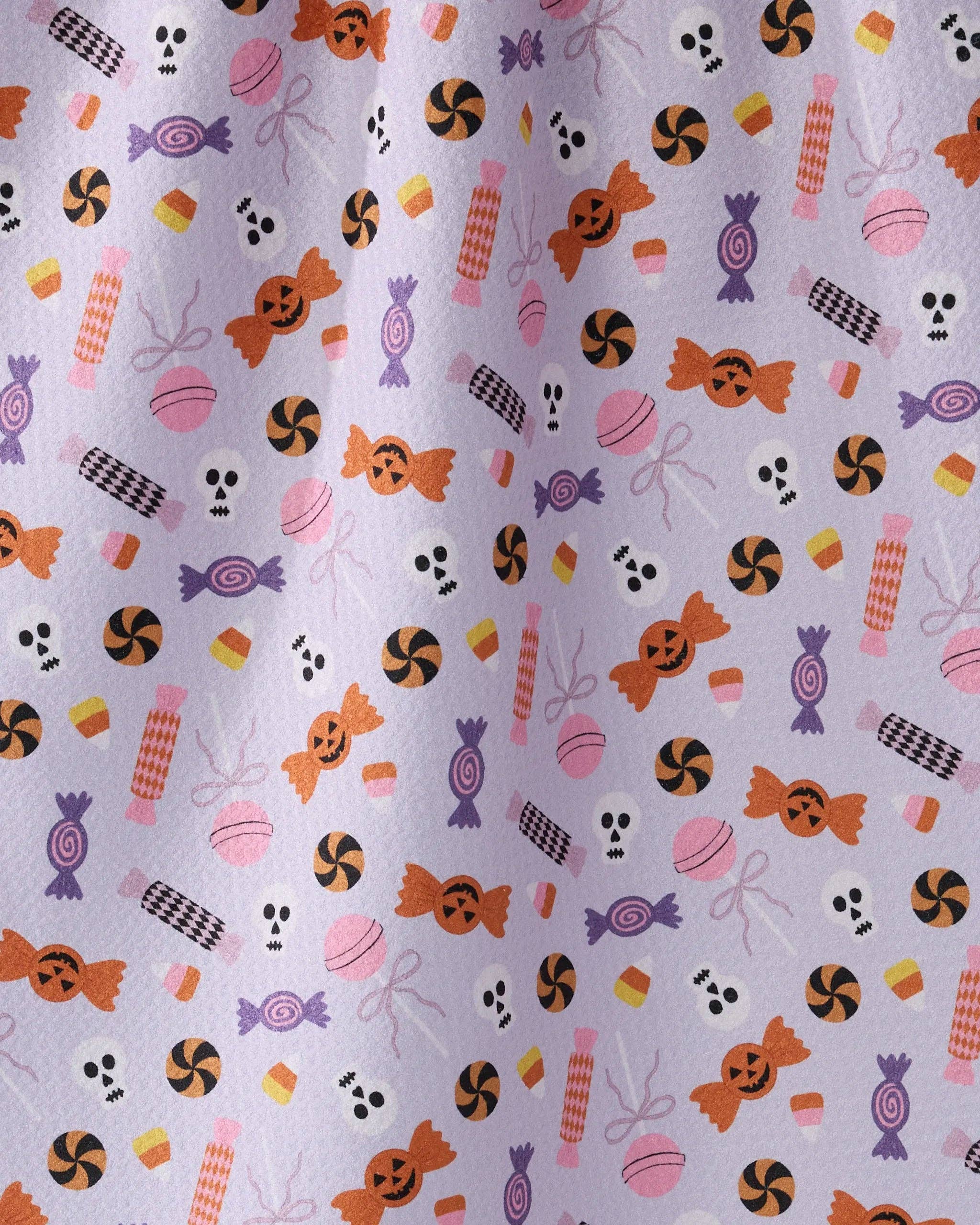Spooky Sweets Tea Towel: Purple