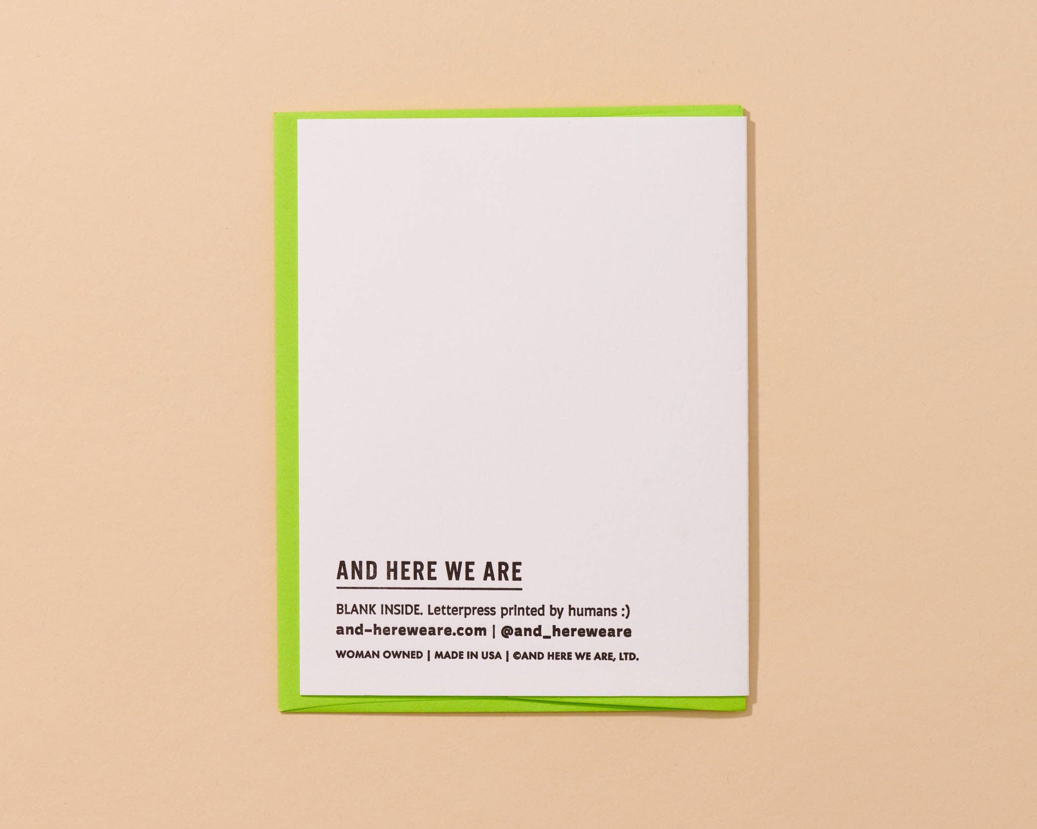 Letterpress 'Happy Farter’s Day' Card