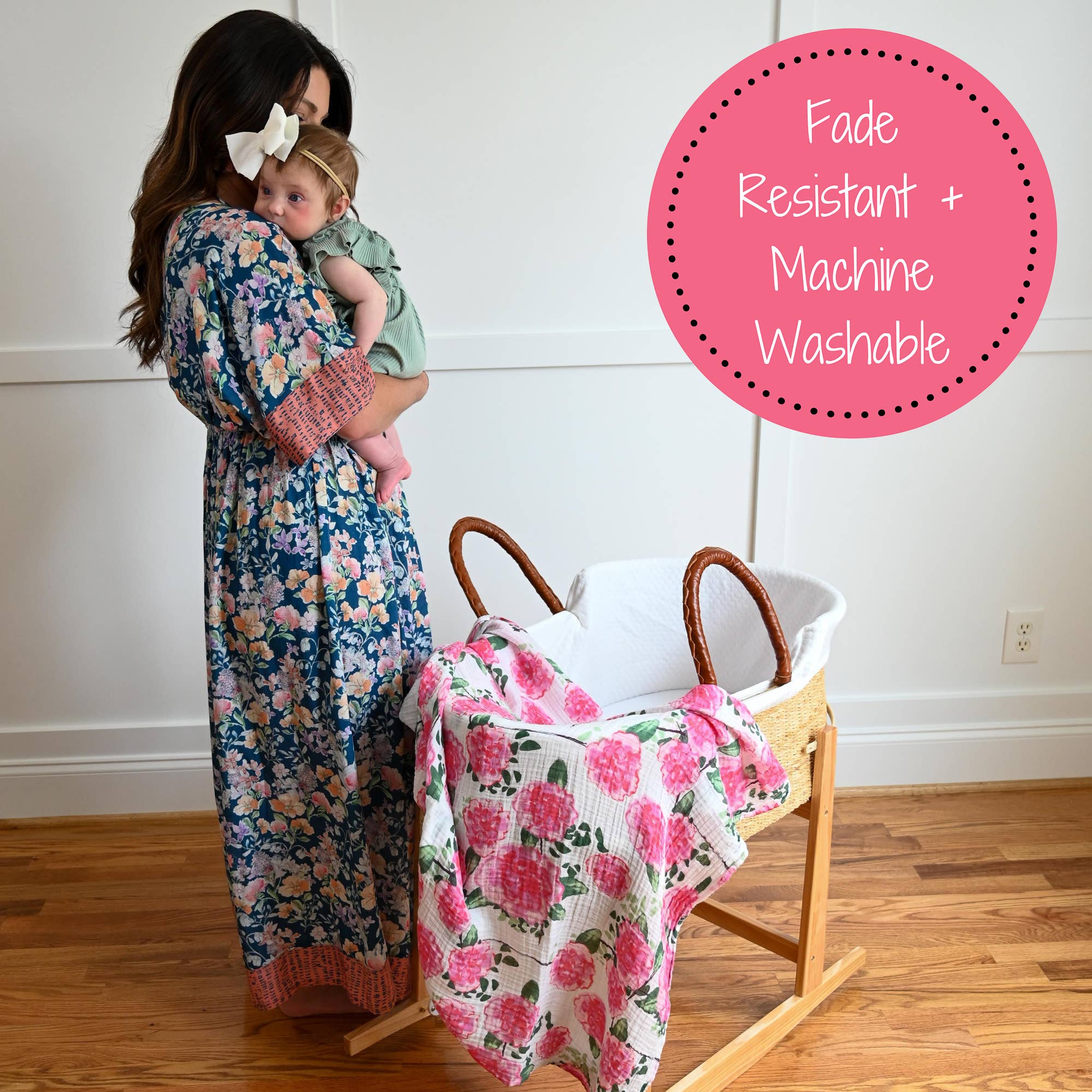 Live Life in Full Bloom Muslin Swaddle Blanket