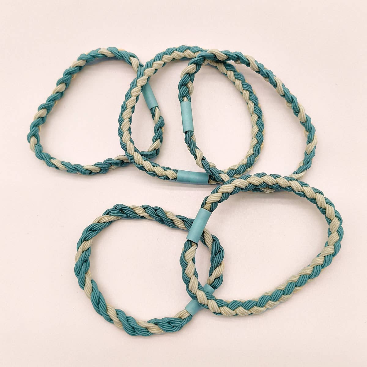 Green Candy Color Twisted Hair Ties