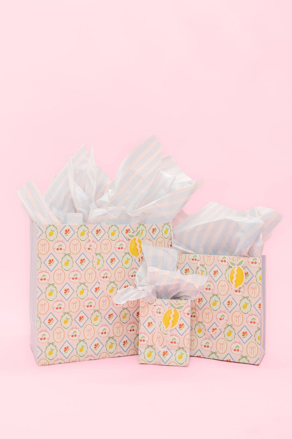 Fruit Cocktail + Stripe Gift Bag - Large