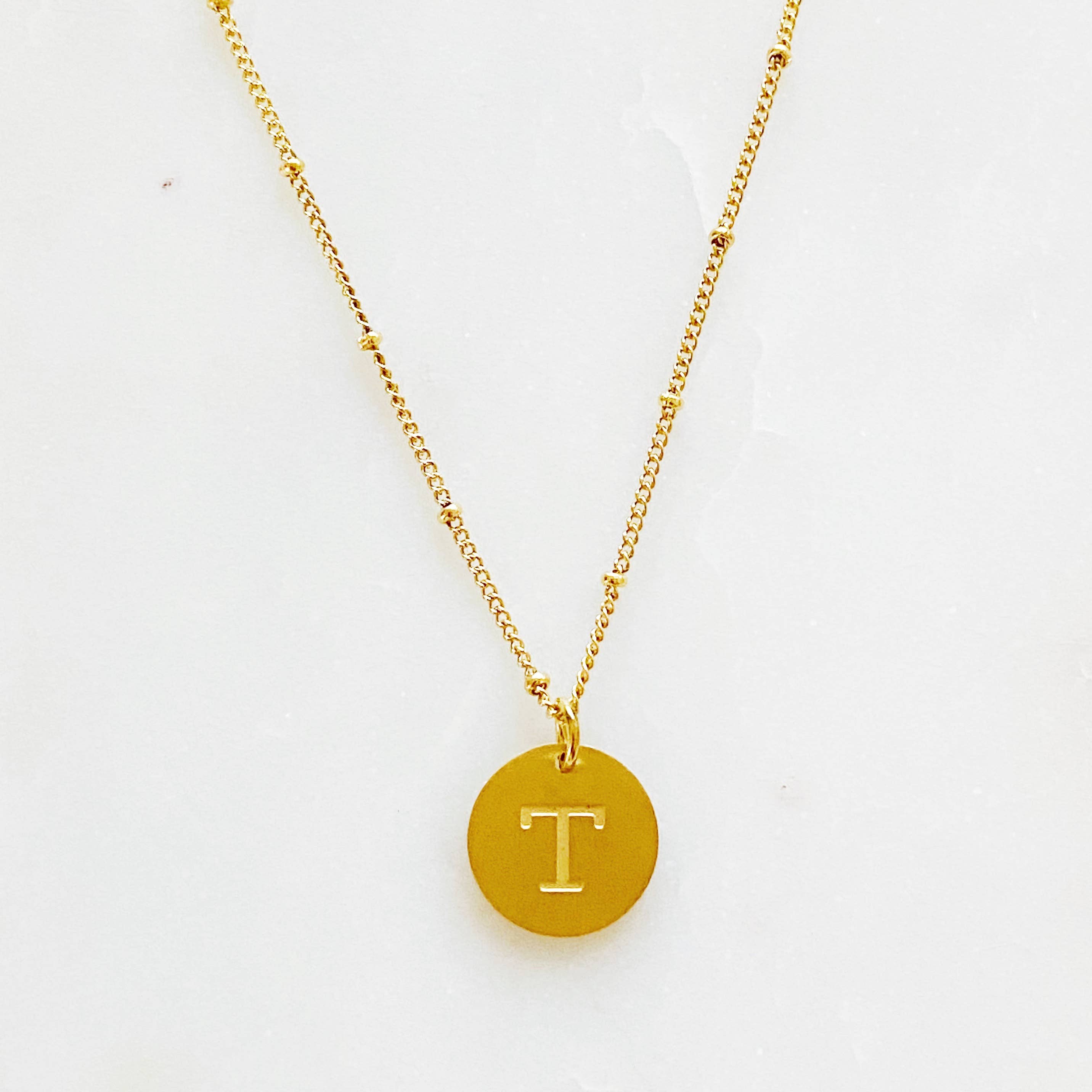 Initial Charm Necklace