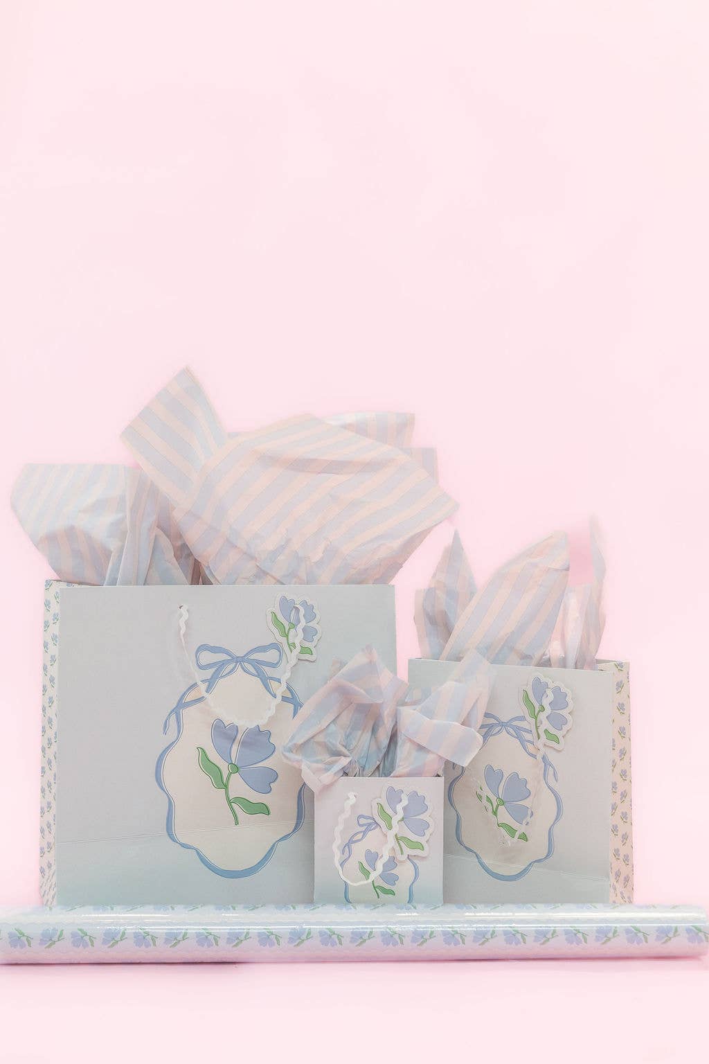 Blue Belle Flower Gift Bag - Large