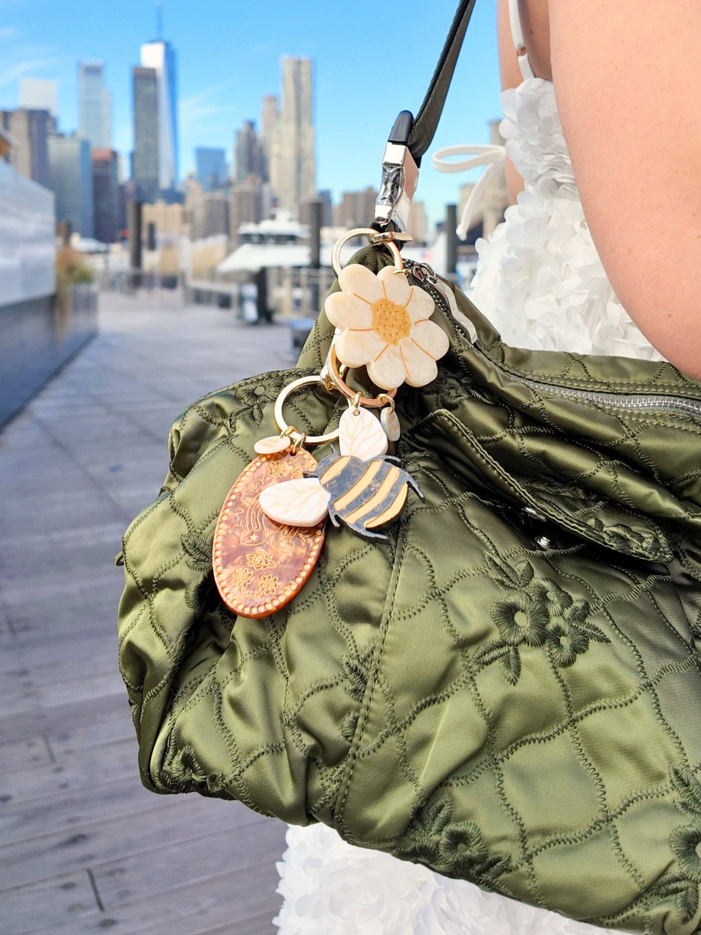 Honey Bee Bag Charm & Keychain