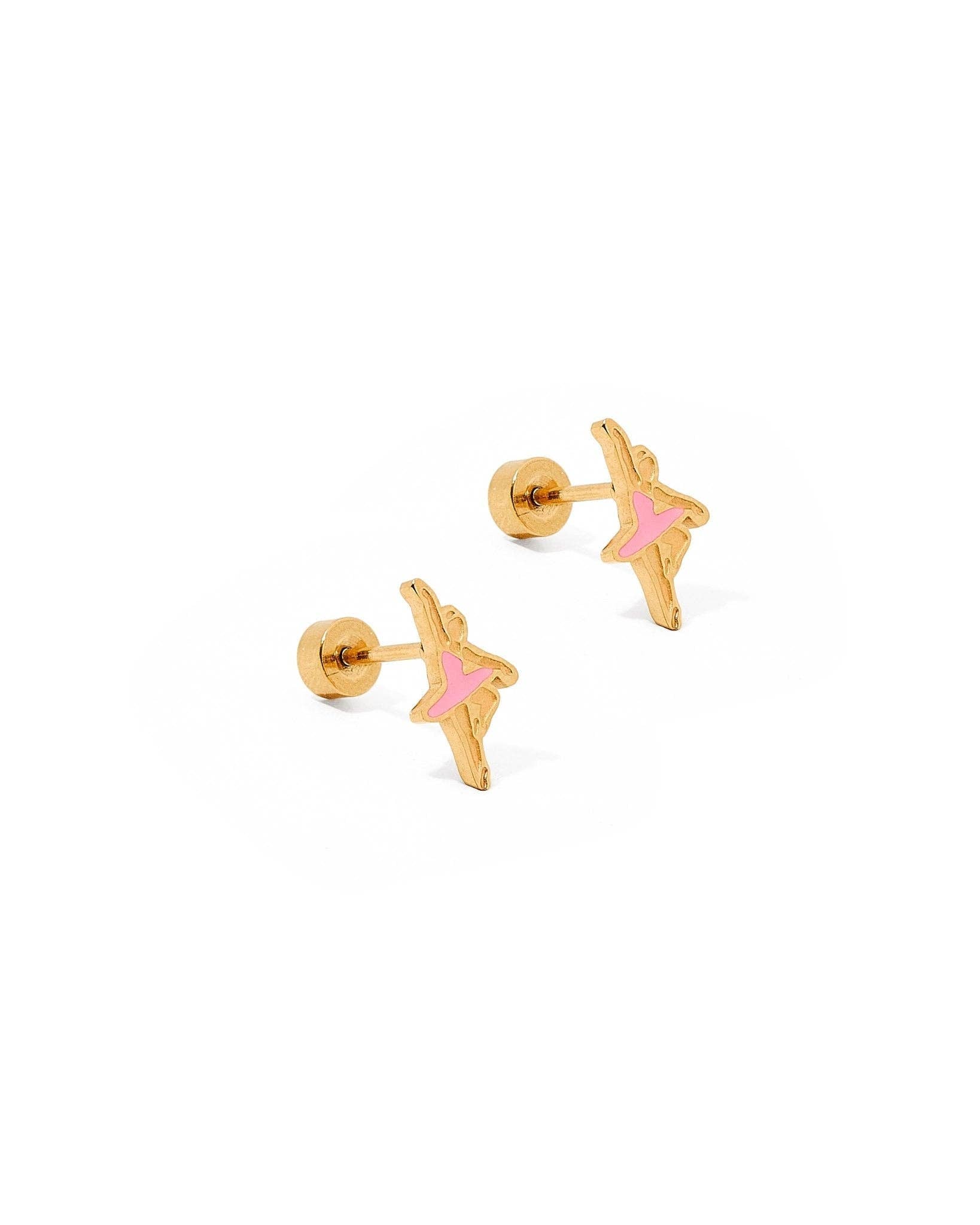 Ballerina Screwback Stud Earrings