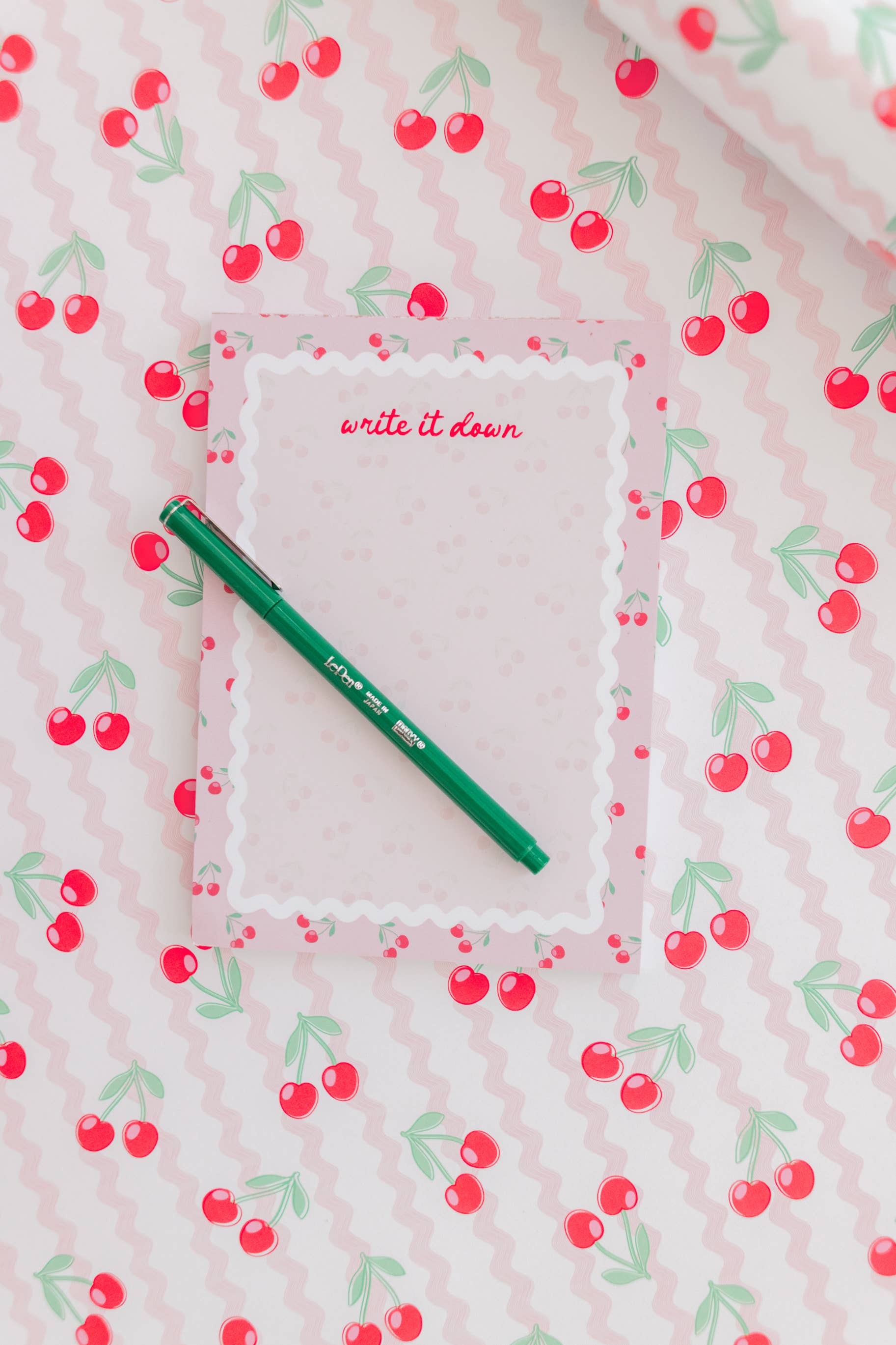 Pink Cherry 'Write it Down' Notepad