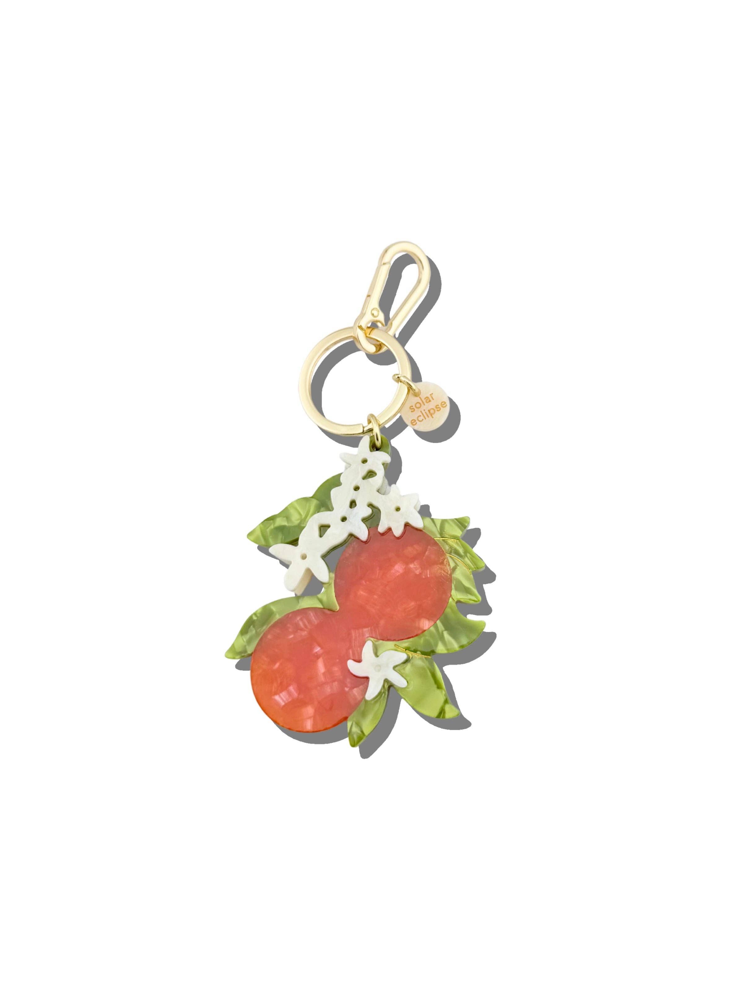 Orange Blossom Bag Charm & Keychain