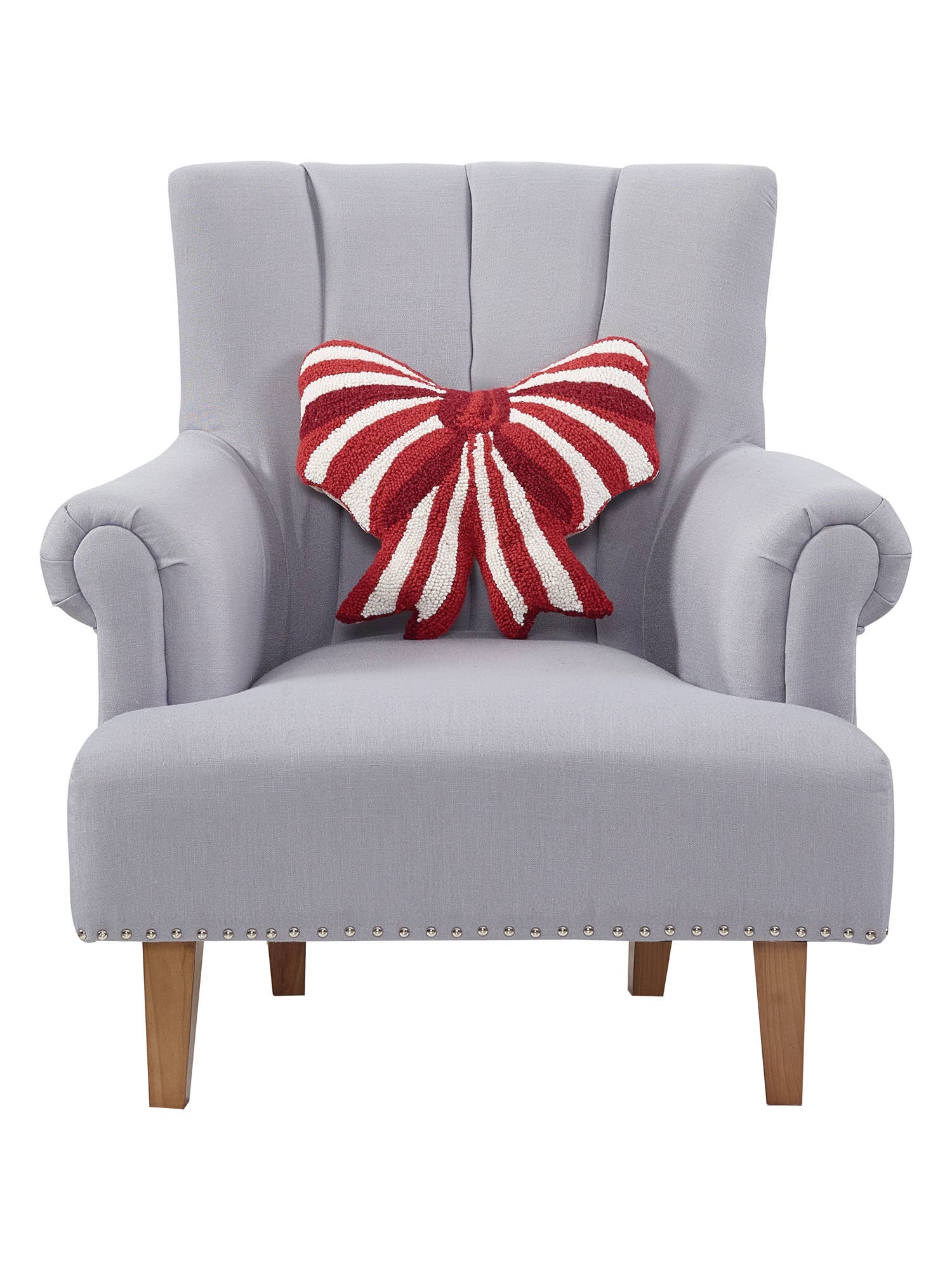 Red & White Bow Shaped Pillow