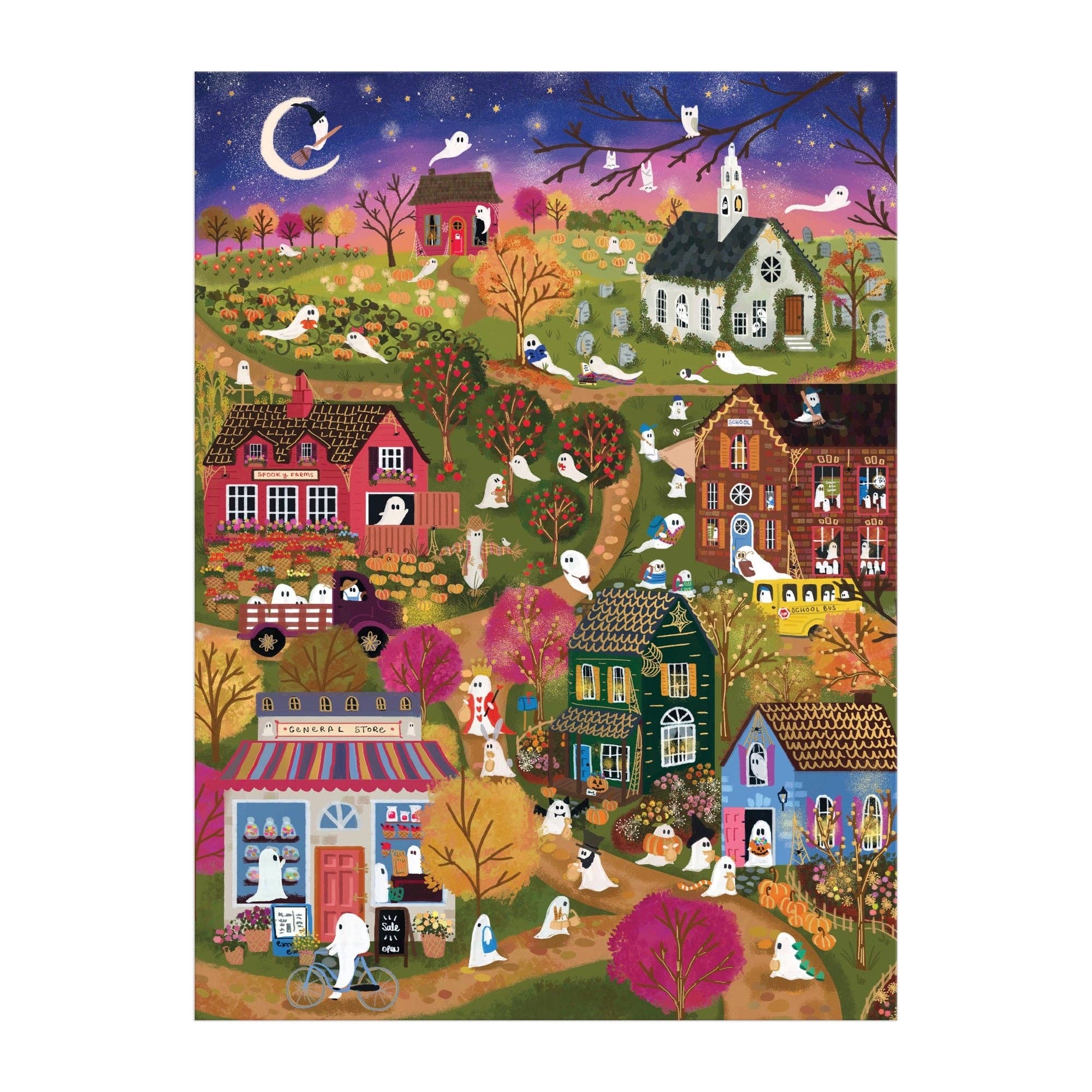 Joy Laforme Spooky Village 1,000 Piece Foil Puzzle