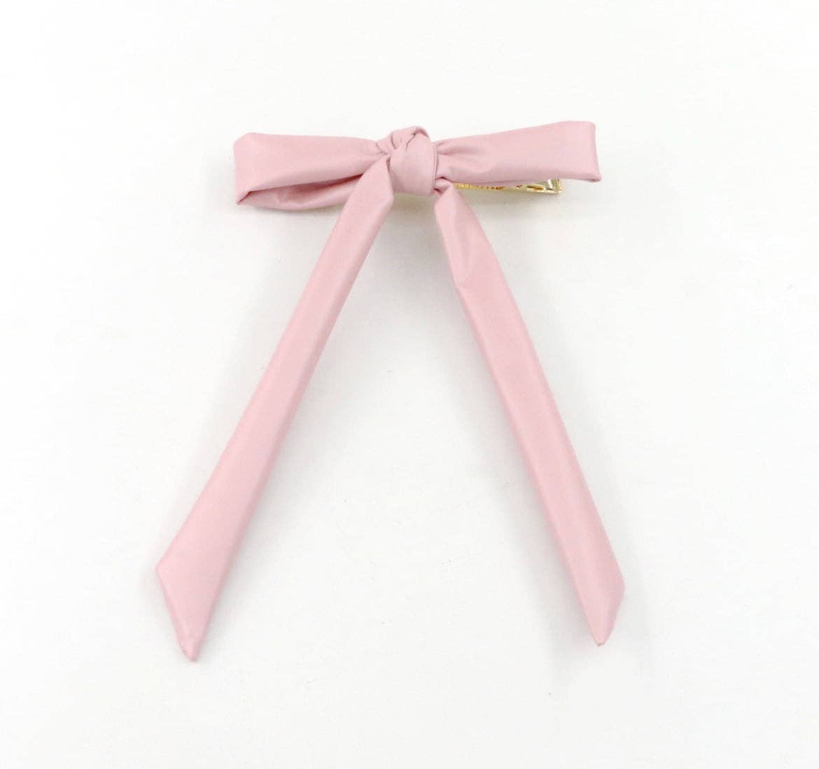 Pink Leather Bow