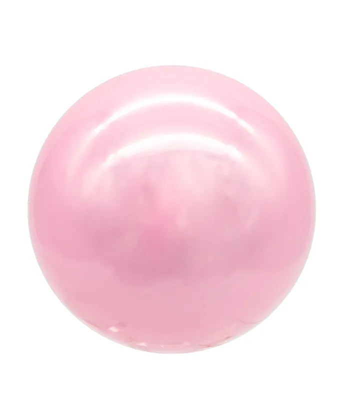 Pink Glass Pearlized Ball Ornament