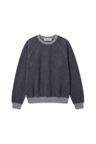 Dark Heather Ziggy Oversized Fleece Crewneck