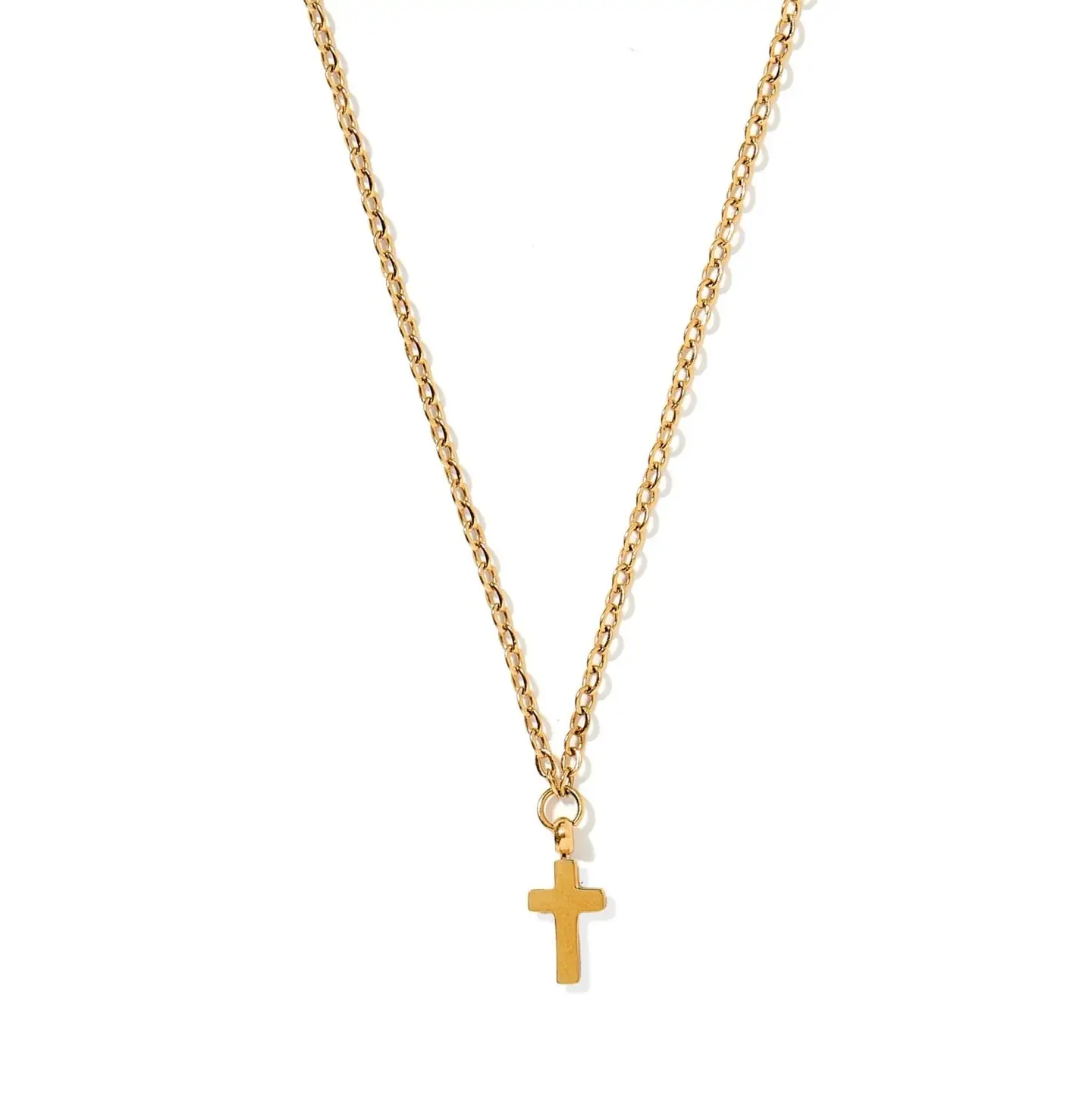 Catherine Cross Gold Necklace