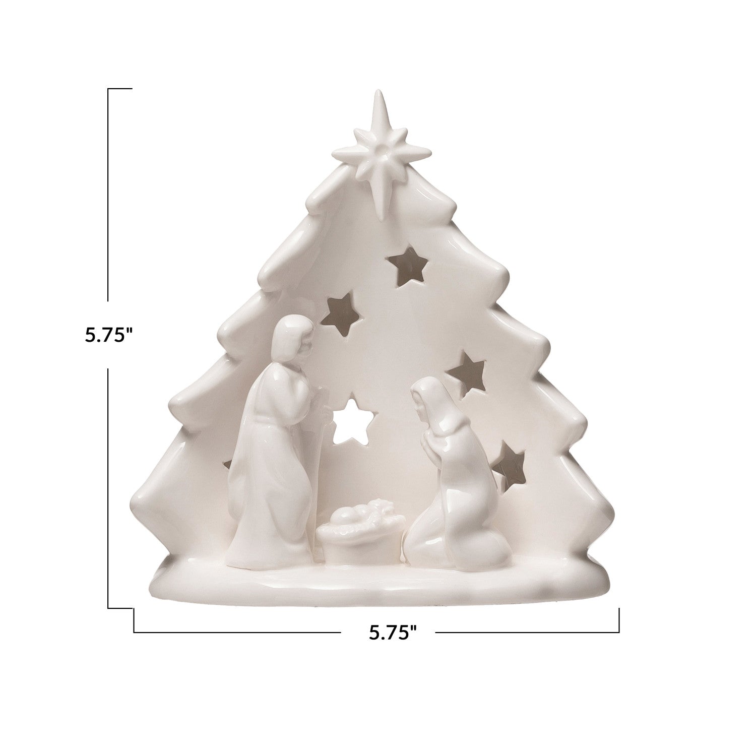 Stoneware Holy Family Nativity