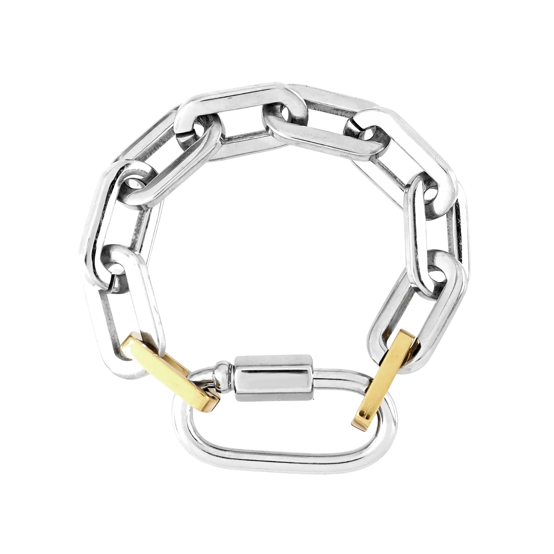 Carabiner Puerto Bracelet  Silver