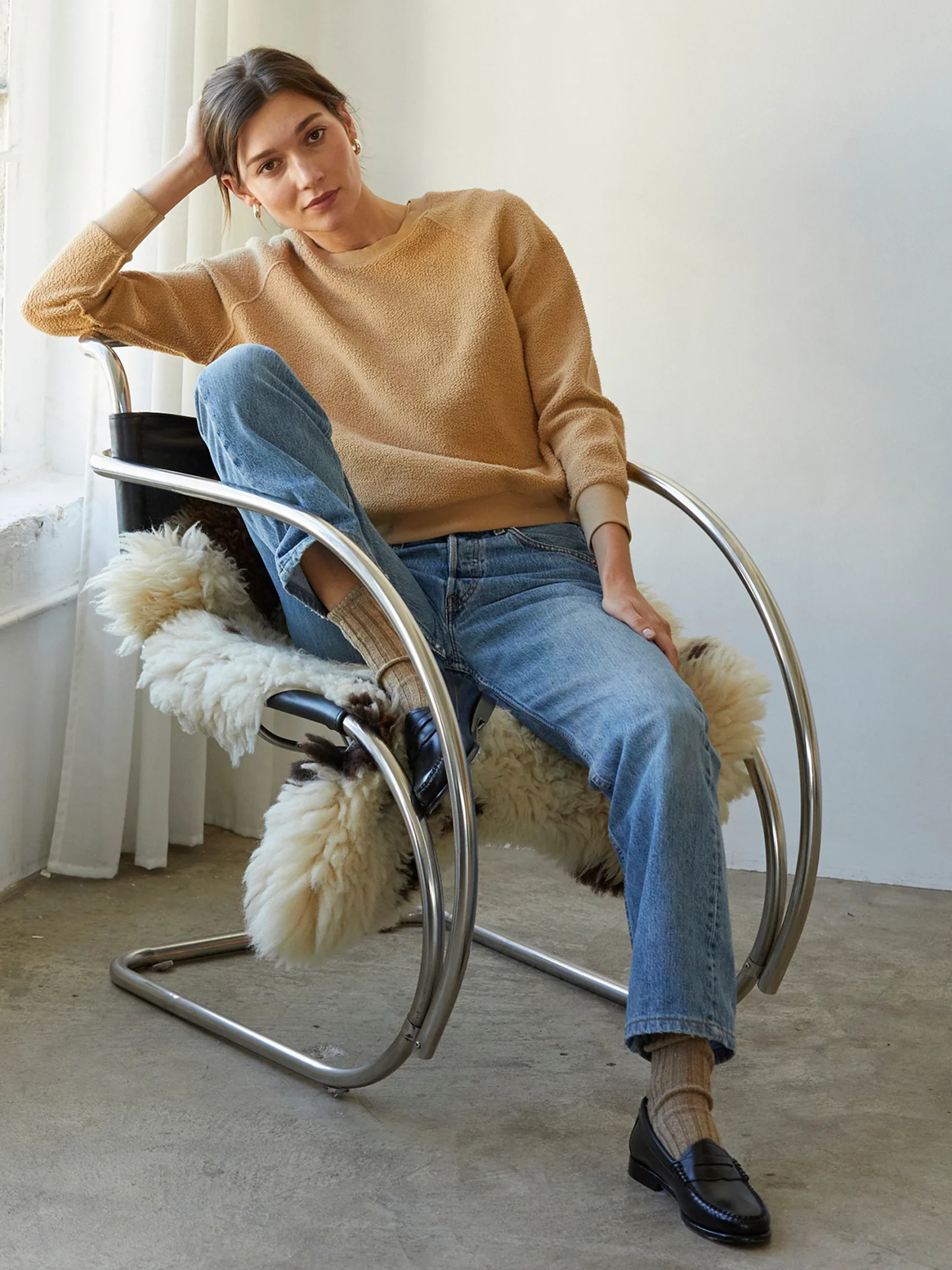 Ziggy Inside Out Fleece Shrunken Crewneck