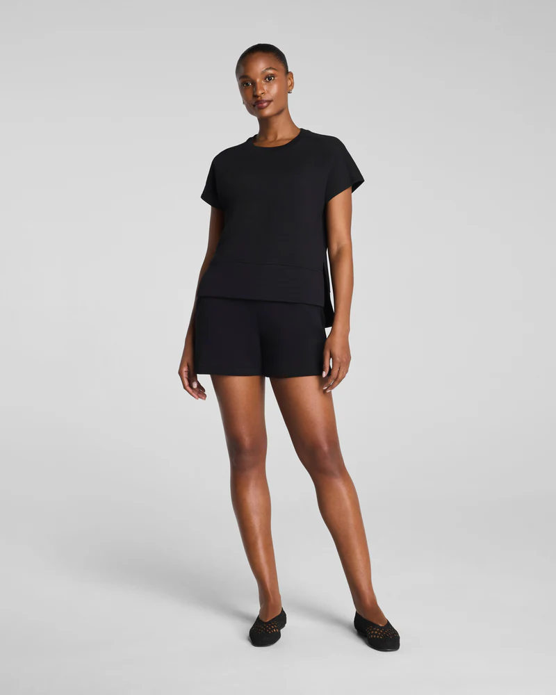 Spanx AirEssentials® Crewneck Tee in Very Black