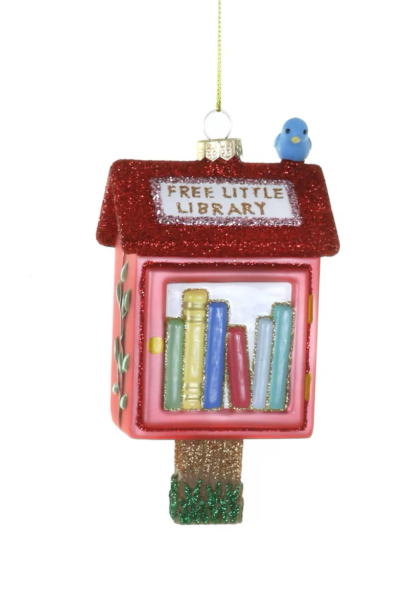 'Free Little Library' Ornament