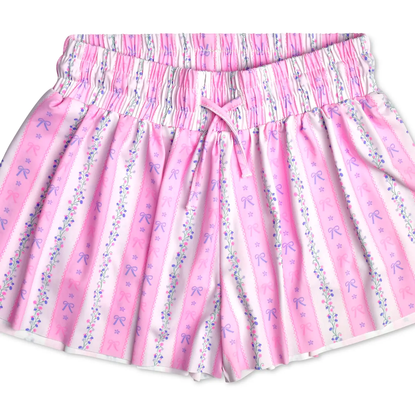 Floral Stripes Butterfly Shorts