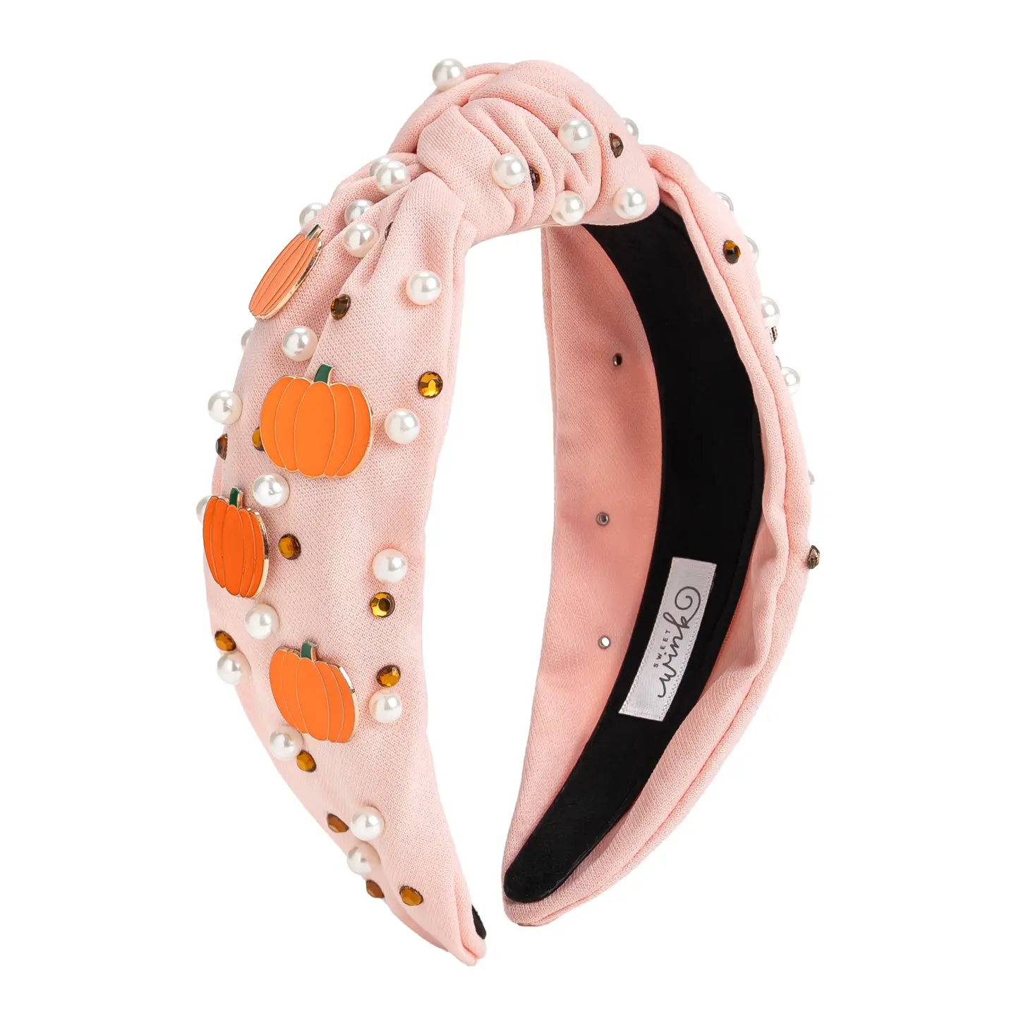 Pumpkin Pearl Gemstone Headband