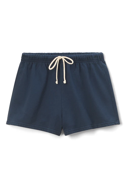 Layla French Terry Sweat Shorts in Navy