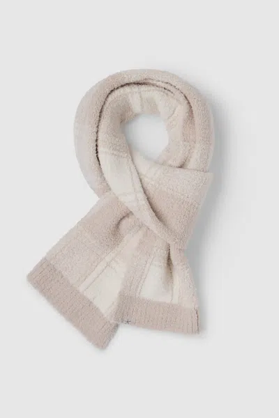 CozyChic® Cotton Buffalo Plaid Scarf in Stone
