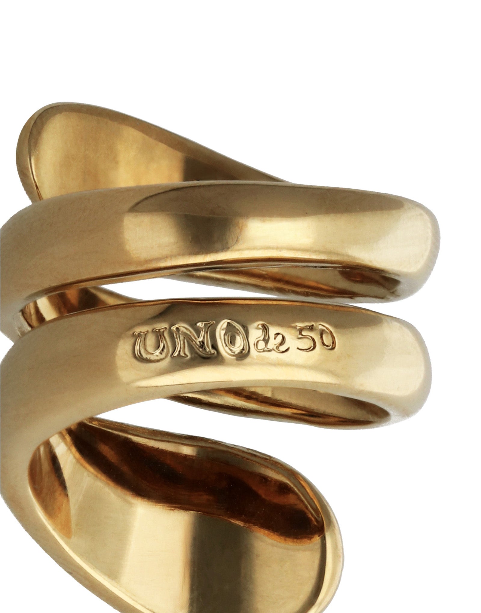 Gold Axis Spiral Ring