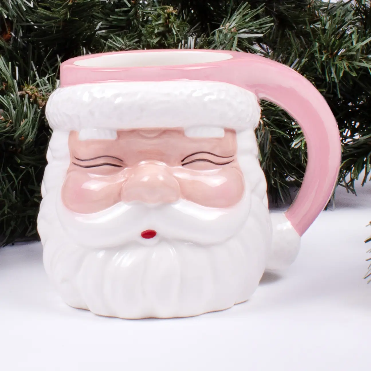 Pink Santa Mug