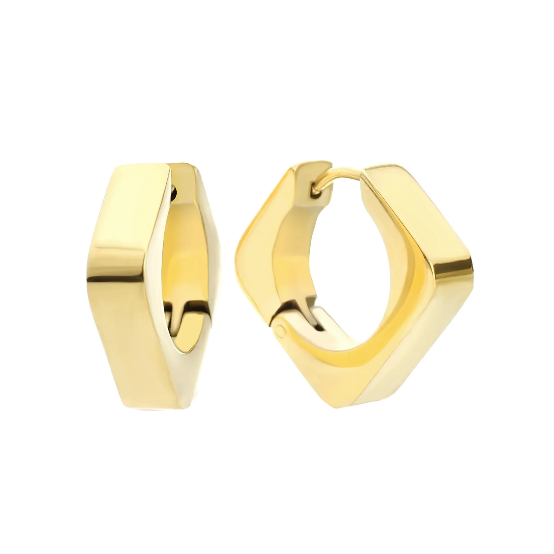 The Shape Hoops in Gold