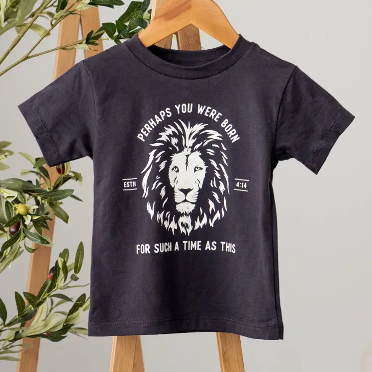 Esther Lion Youth Tee in Midnight