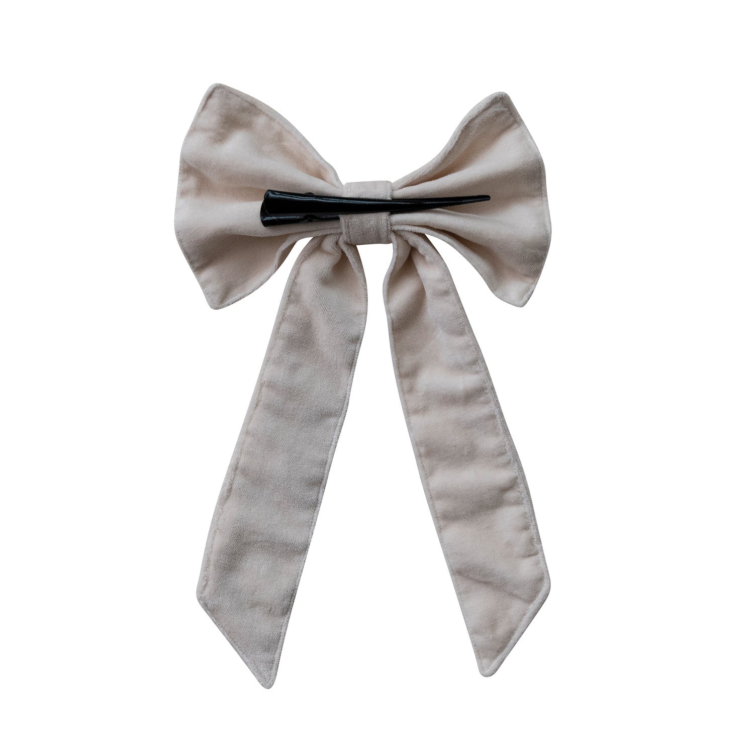 13" Cream Clip-On Bow