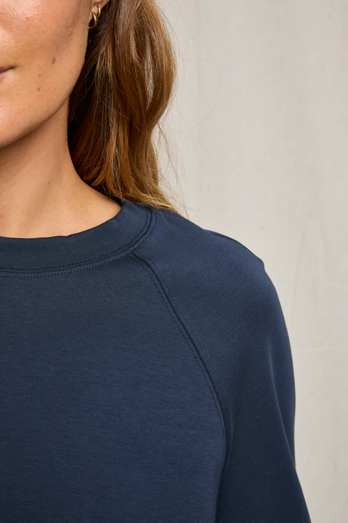 Navy Nell Travel Raglan Sweatshirt