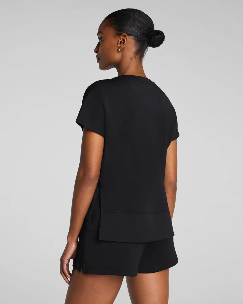 Spanx AirEssentials® Crewneck Tee in Very Black