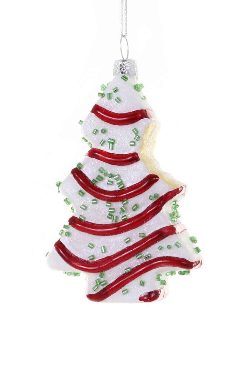 Christmas Tree Cake w/Bite Ornament