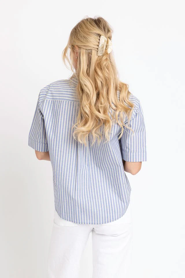 Blue Stripe Pocket Camp Top