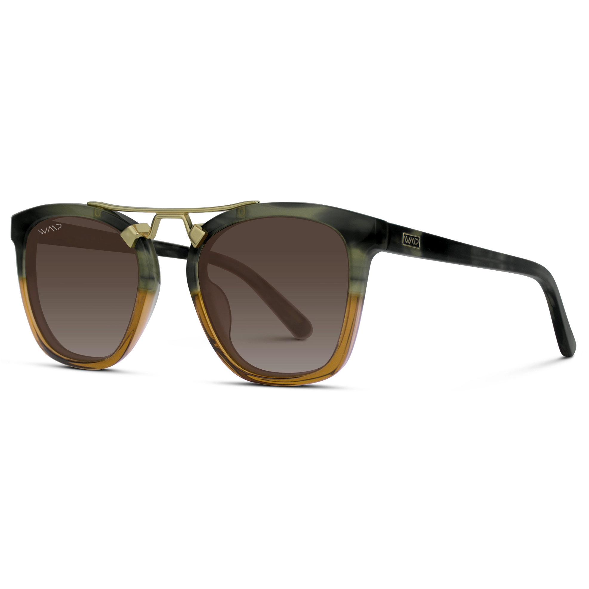 Demi Sunglasses in Desert Sage/Brown