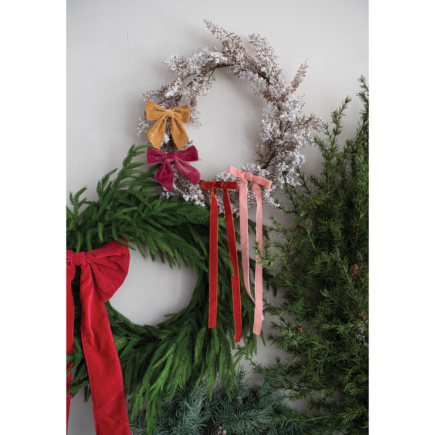 13" Red Clip-On Bow