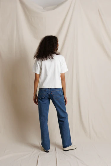 White Atlas Heavy Jersey Crew Tee