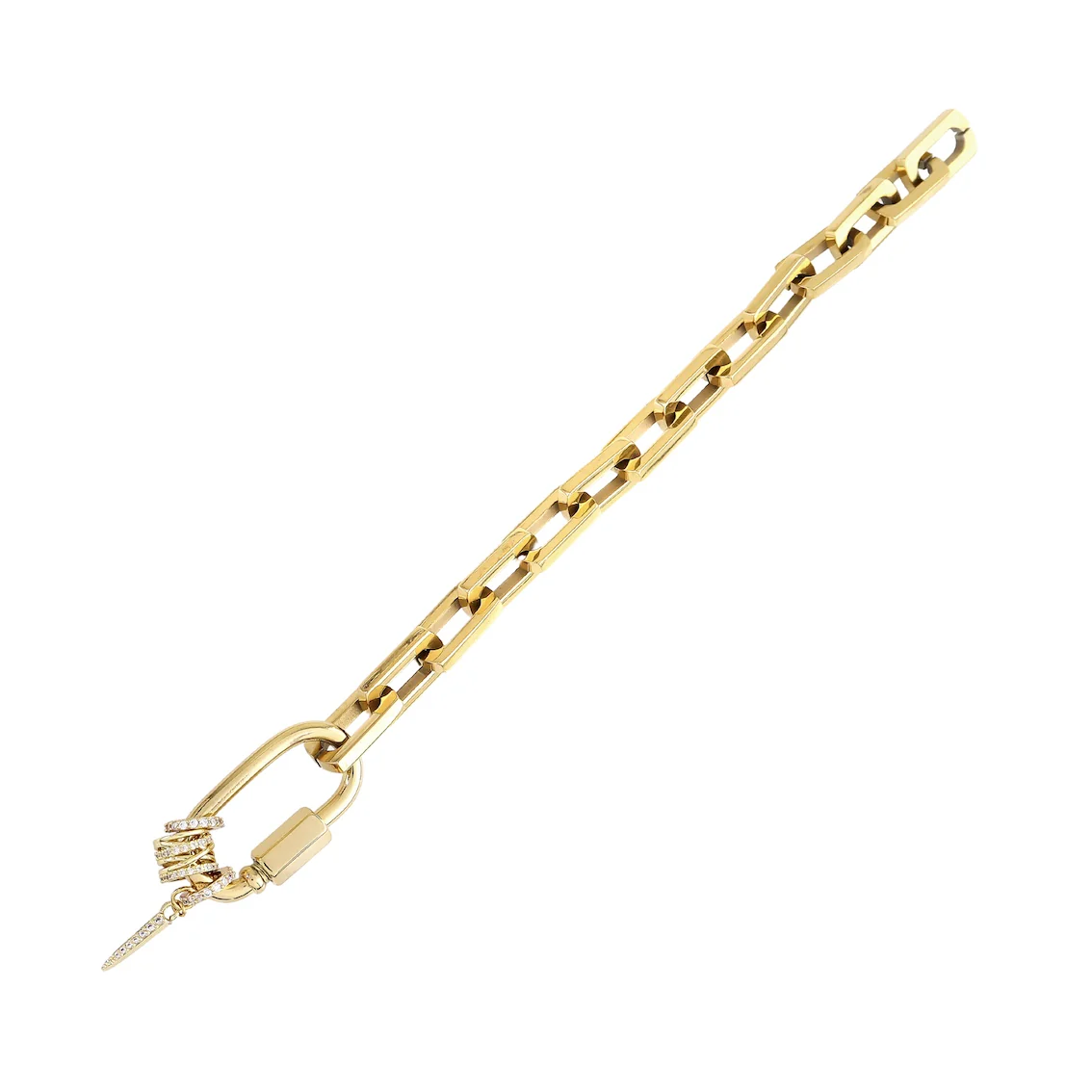 Carabiner Square Spiga Bracelet