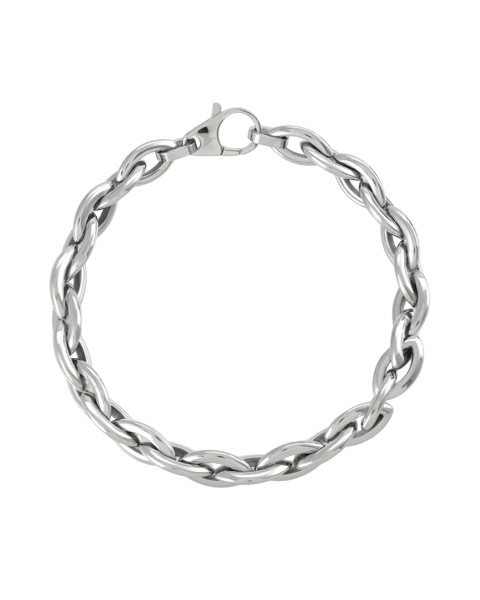 Silver Bold Link Chain Necklace