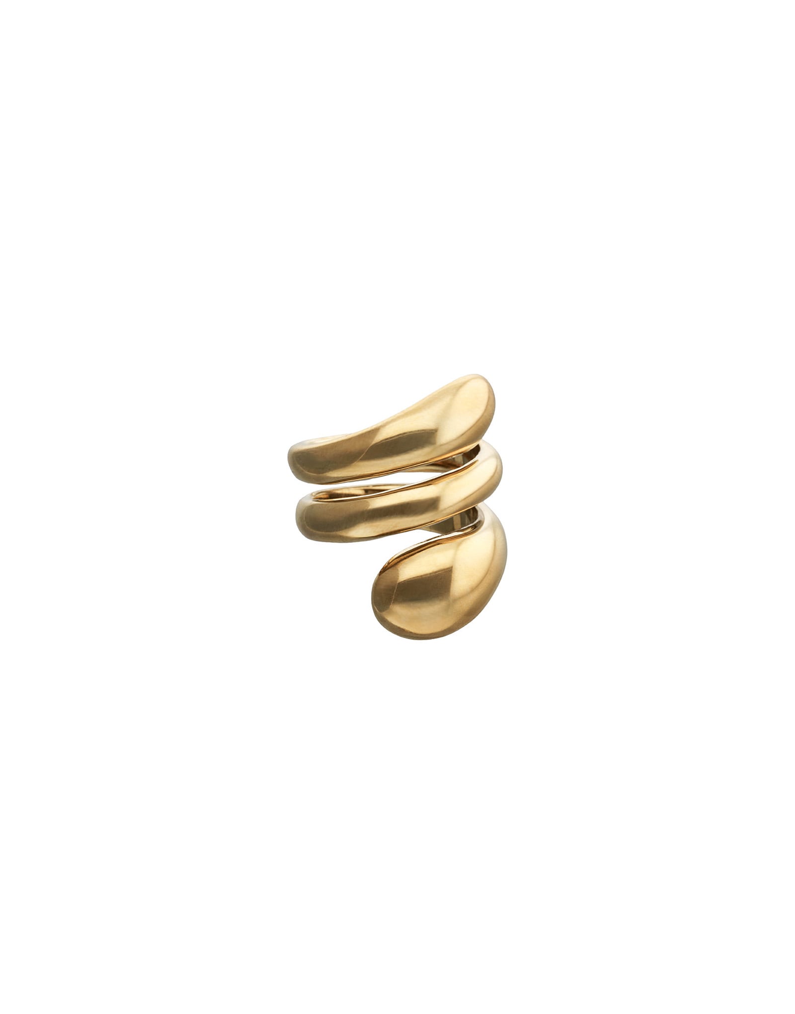 Gold Axis Spiral Ring