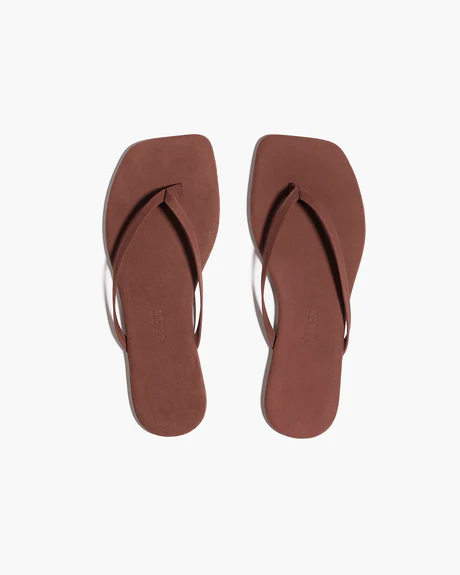 Square Toe Lily Suede in Bourbon