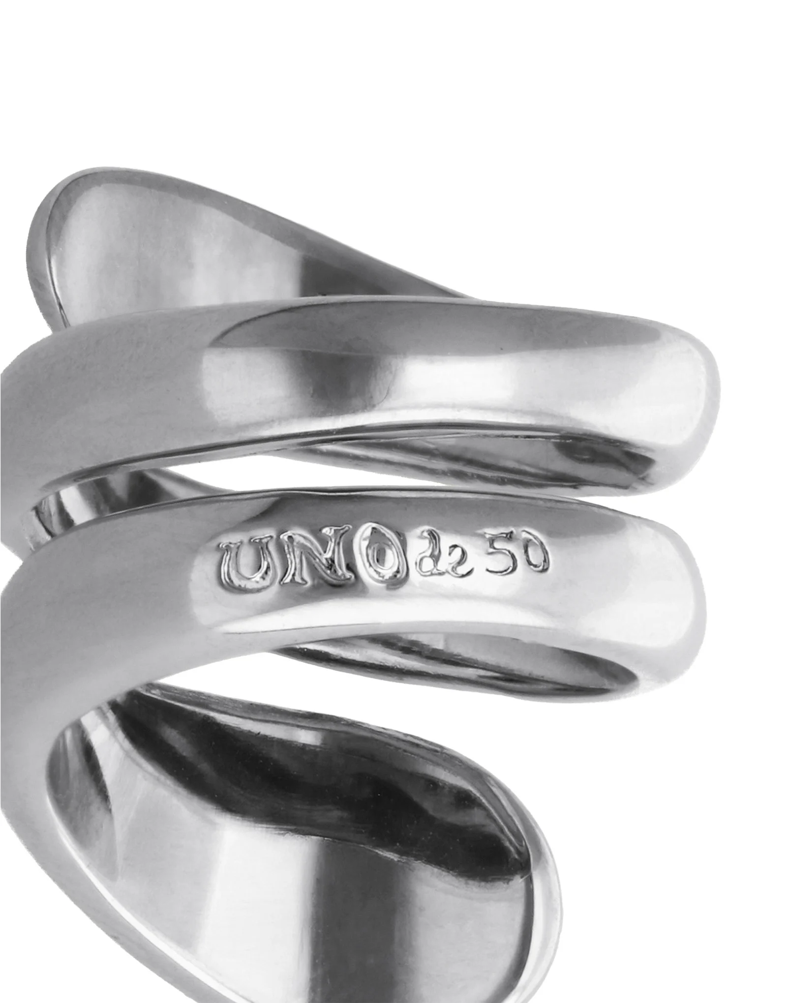 Silver Axis Spiral Ring