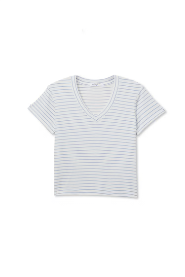 Pacific Stripe Elliot Brushed Sweater Stripe V-Neck Tee