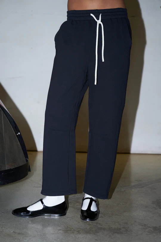 True Black Fallon Fleece Barrel Sweat Pant
