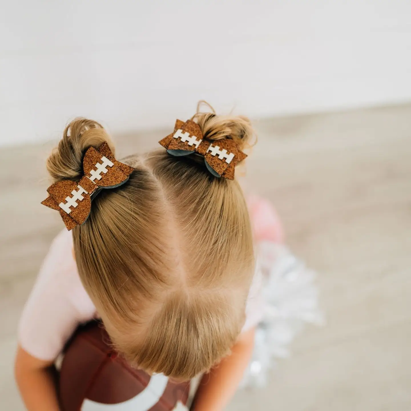 Game Day Glitter Bow Clip Set