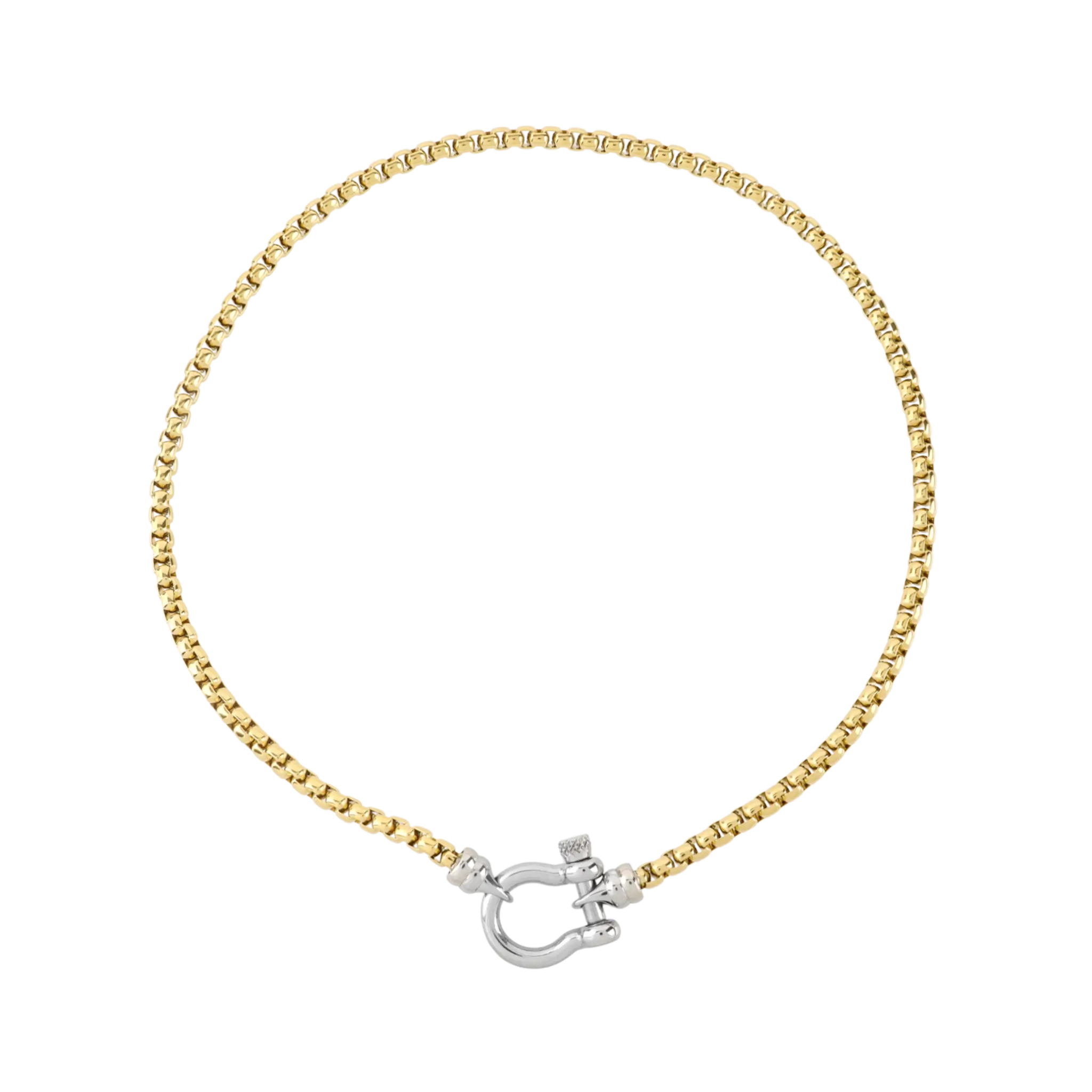 Herradura Signature Mix Necklace w/Silver Lock