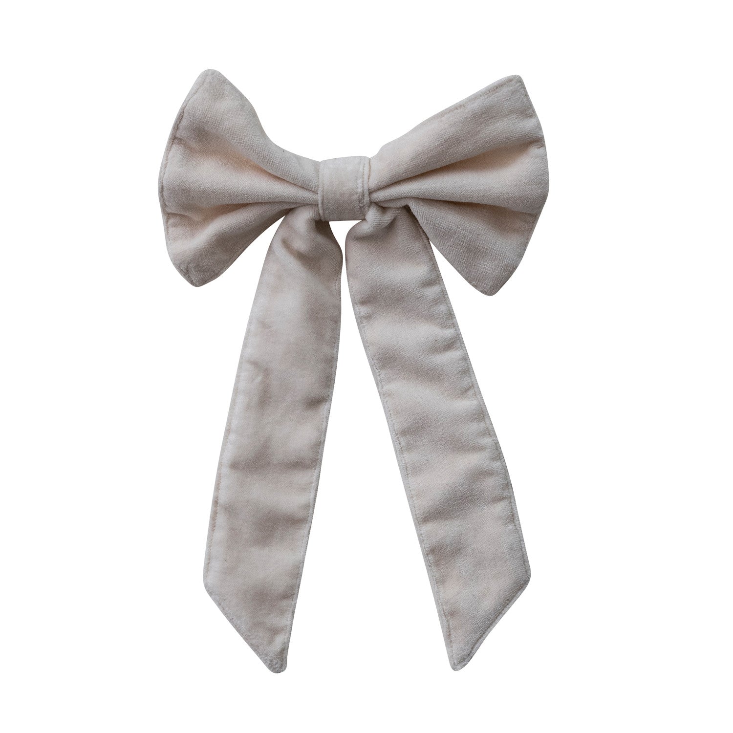 13" Cream Clip-On Bow