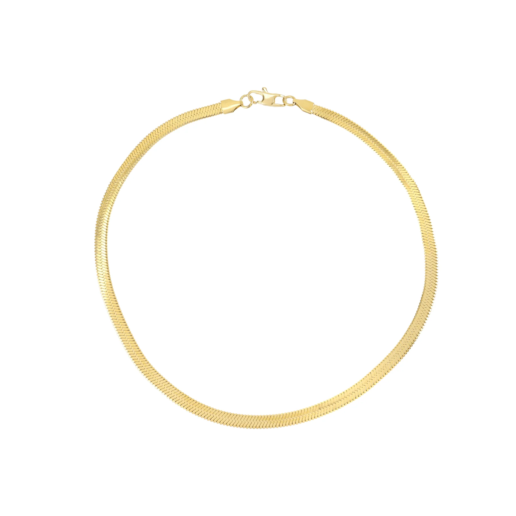 Gold Viper Snake Chain Necklace