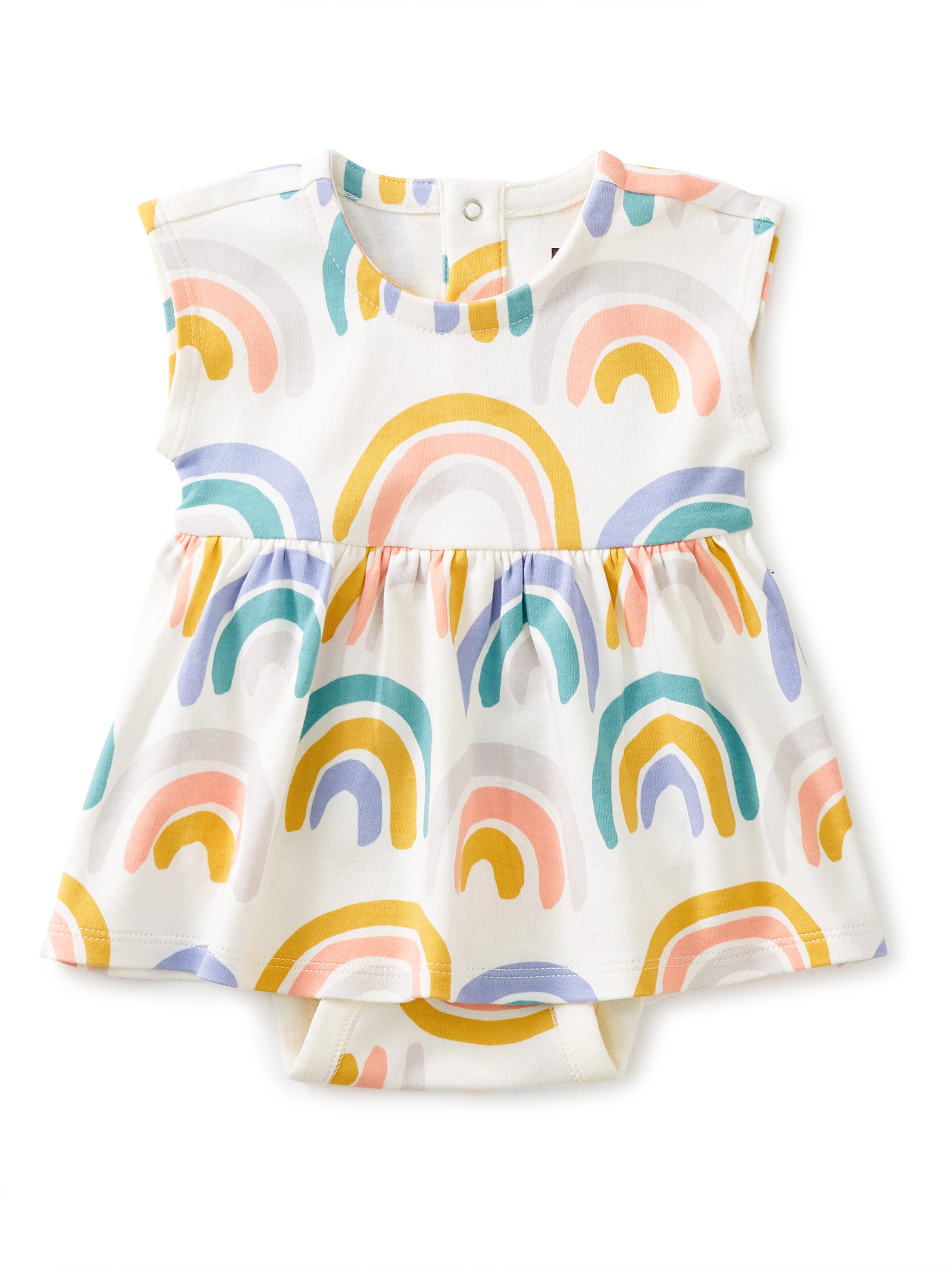 Painted Rainbow Baby Bodysuit Dress